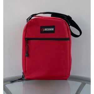 Beckman Canvas Offshore Storage Case Tote Red Fishing Crossbody Bag 14"x10"